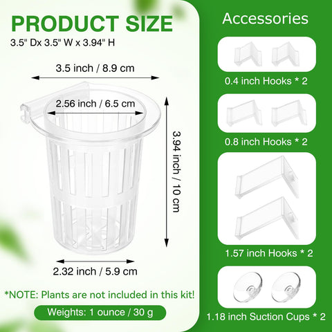 Borlech plant holder water flow slits promote root circulation.