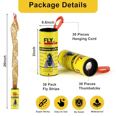Boromine fly strips outdoors trap gnats and fruit flies effectively.