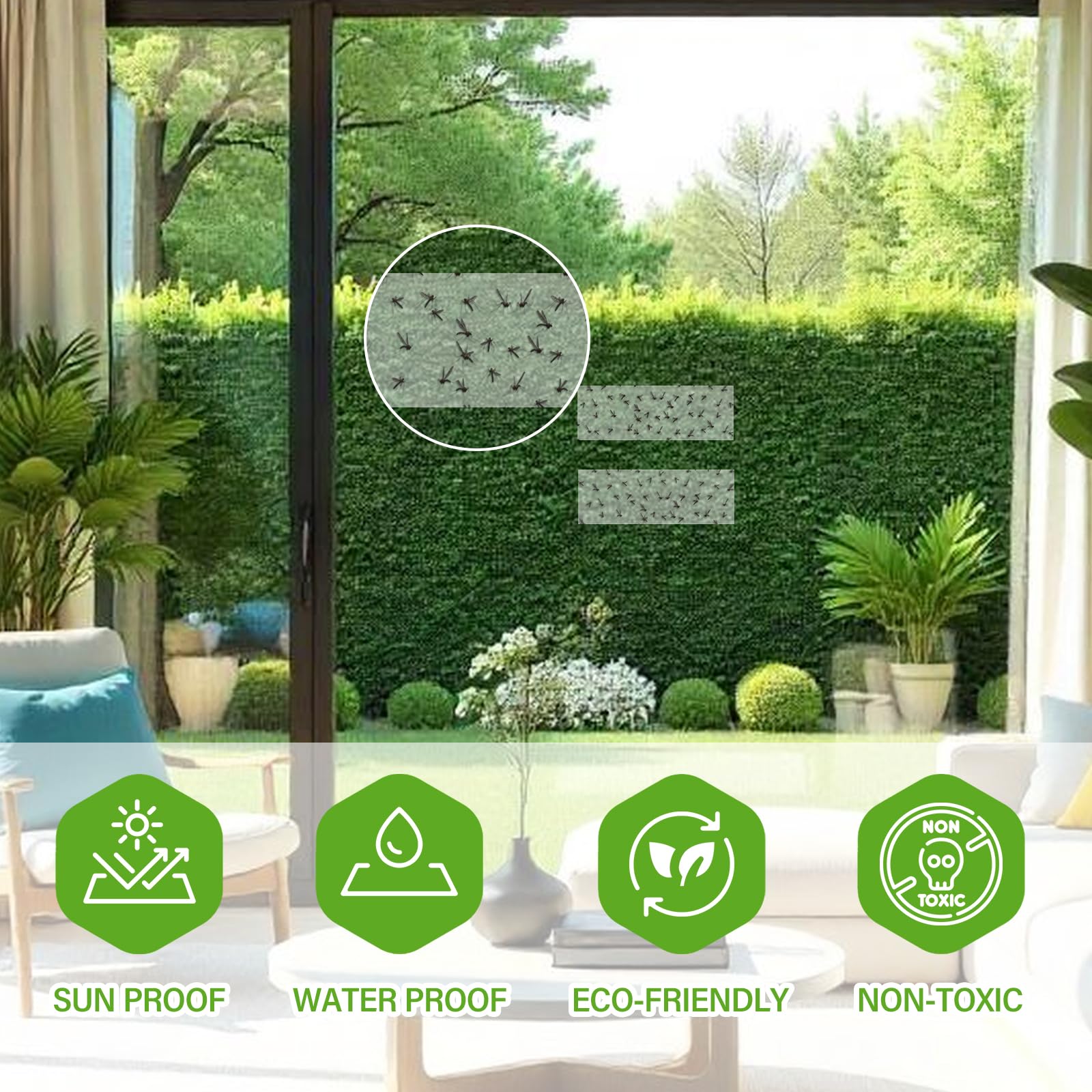 Boromine window trap shows visible insects trapped without staining panes