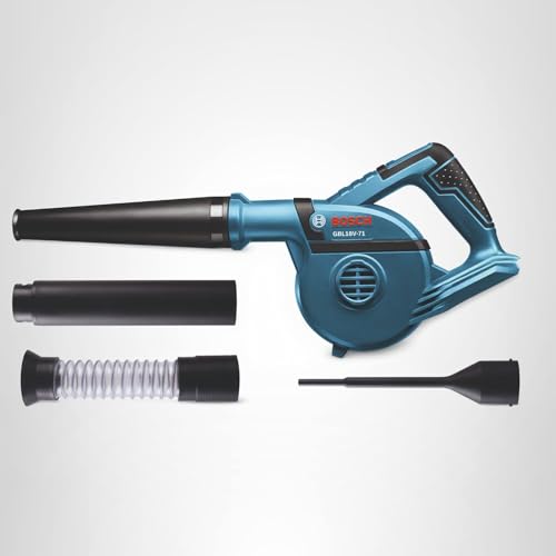 Bosch GBL18V-71N cordless blower ready for quick seasonal cleanup.