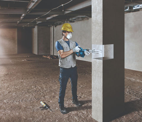 Bosch GBL18V-71N lightweight body with balanced layout for comfort.
