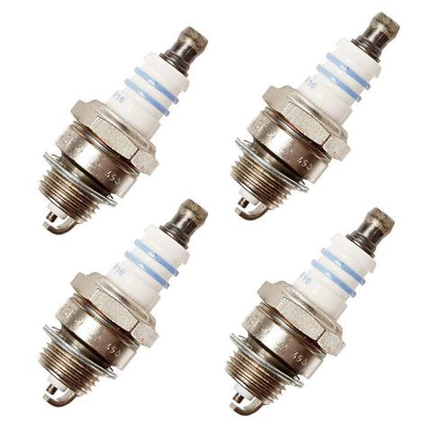 Bosch WSR6F spark plug visual for reliable ignition in Stihl engines.