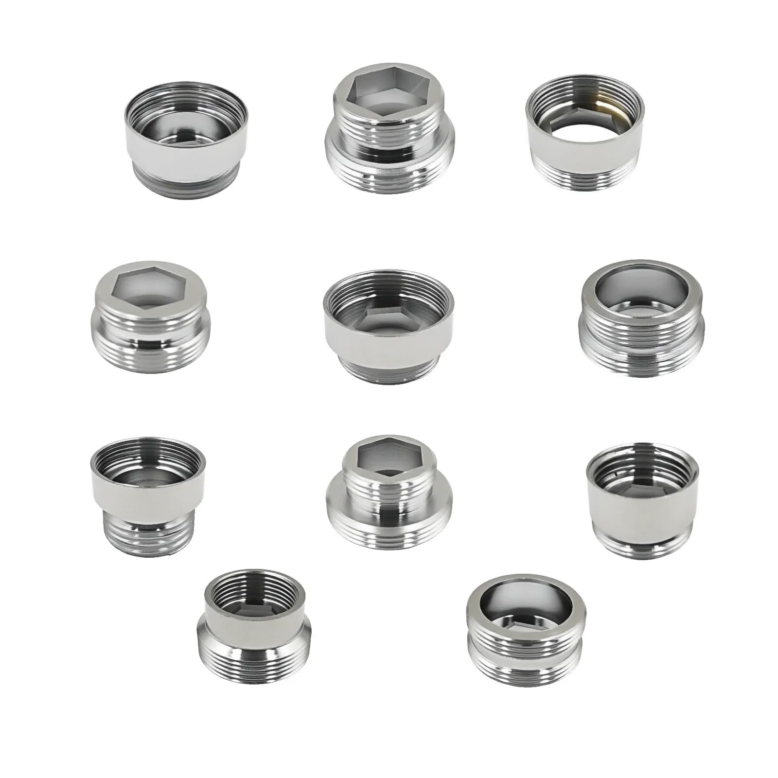 Bosicats 11-piece brass faucet adapter kit for versatile connections