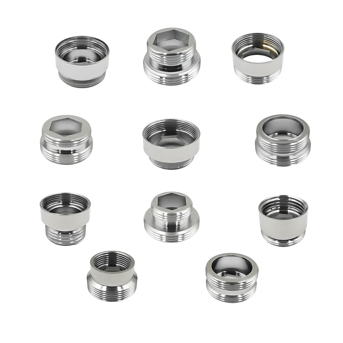 Bosicats 11-piece brass faucet adapter kit for versatile connections