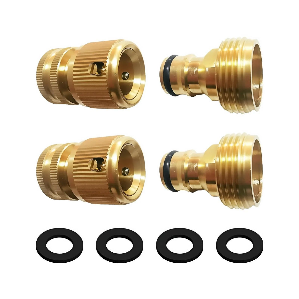 BOSICATS brass garden hose quick-connect fittings enabling leak-free watering in any yard.