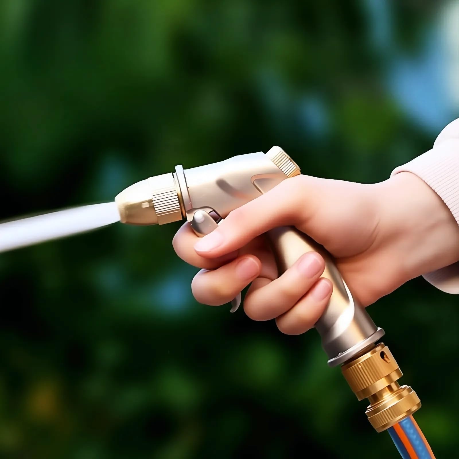 BOSICATS brass hose quick-connect keeps water flow steady through heavy-duty fittings.