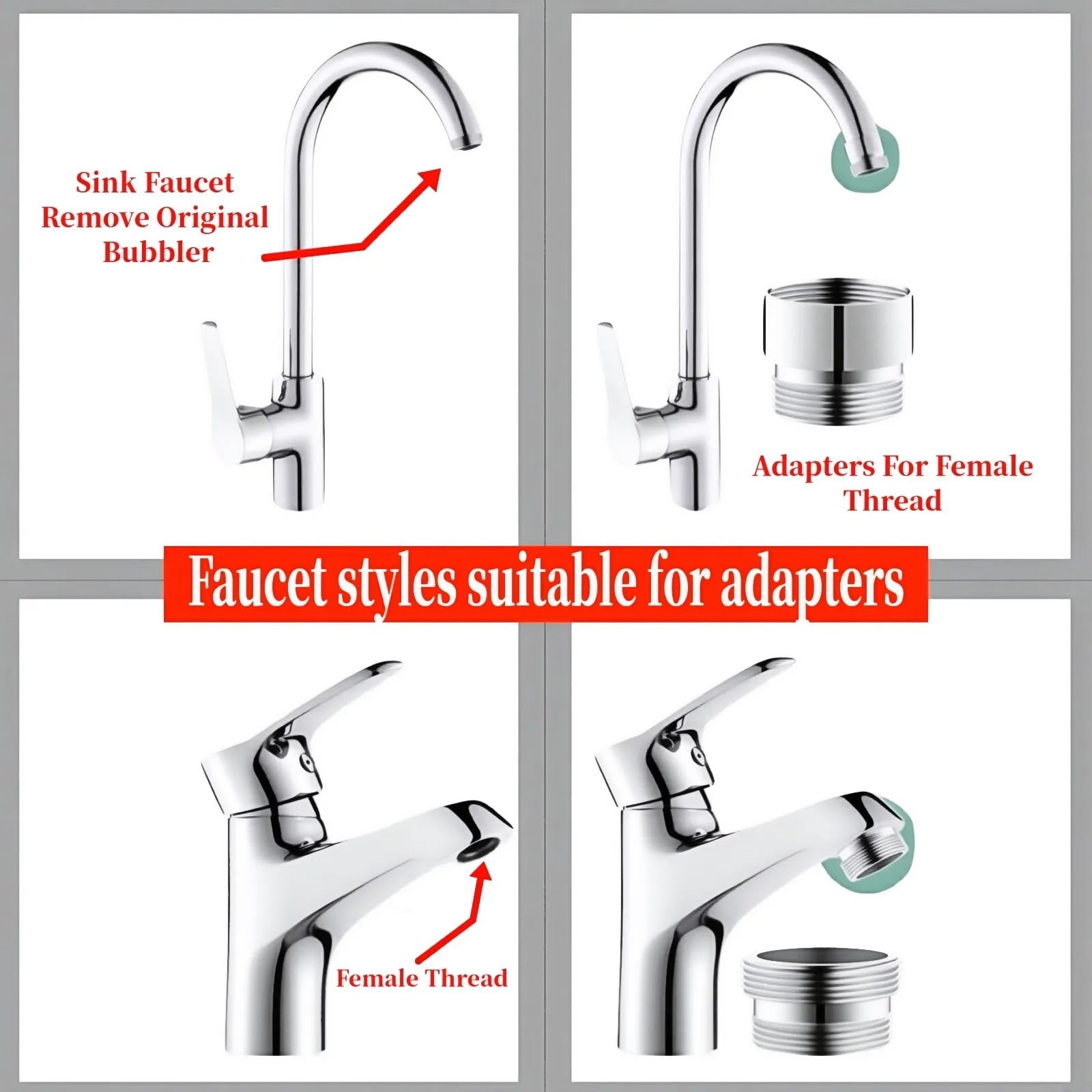 Bosicats compatibility guide helps you match faucet sizes accurately