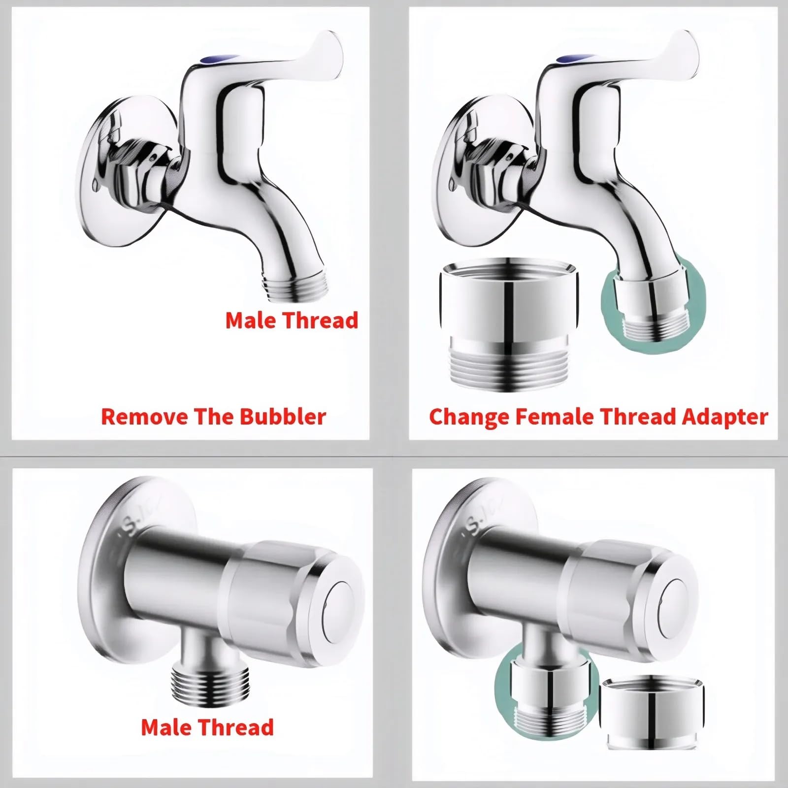Bosicats kit shown with easy-to-install adapters for kitchen use