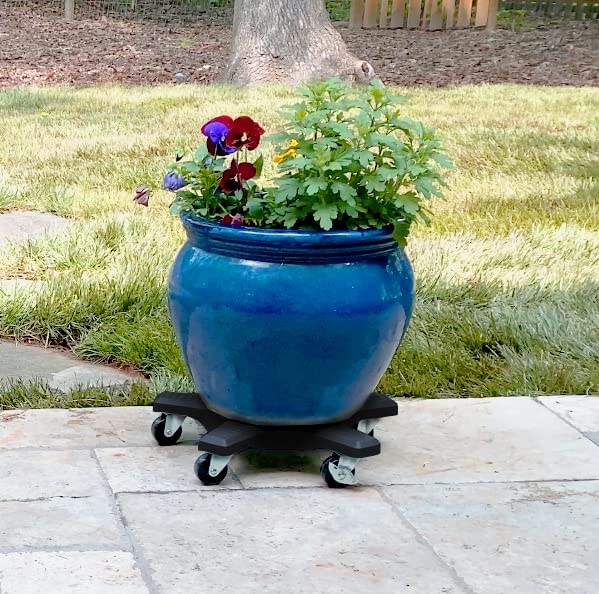Durable wheels on the Bosmere Down Under Plant Caddie for frequent pot movement
