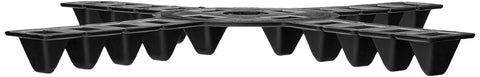 Bosmere Down Under Plant Stand 12-inch black showcases greenery while saving surface space