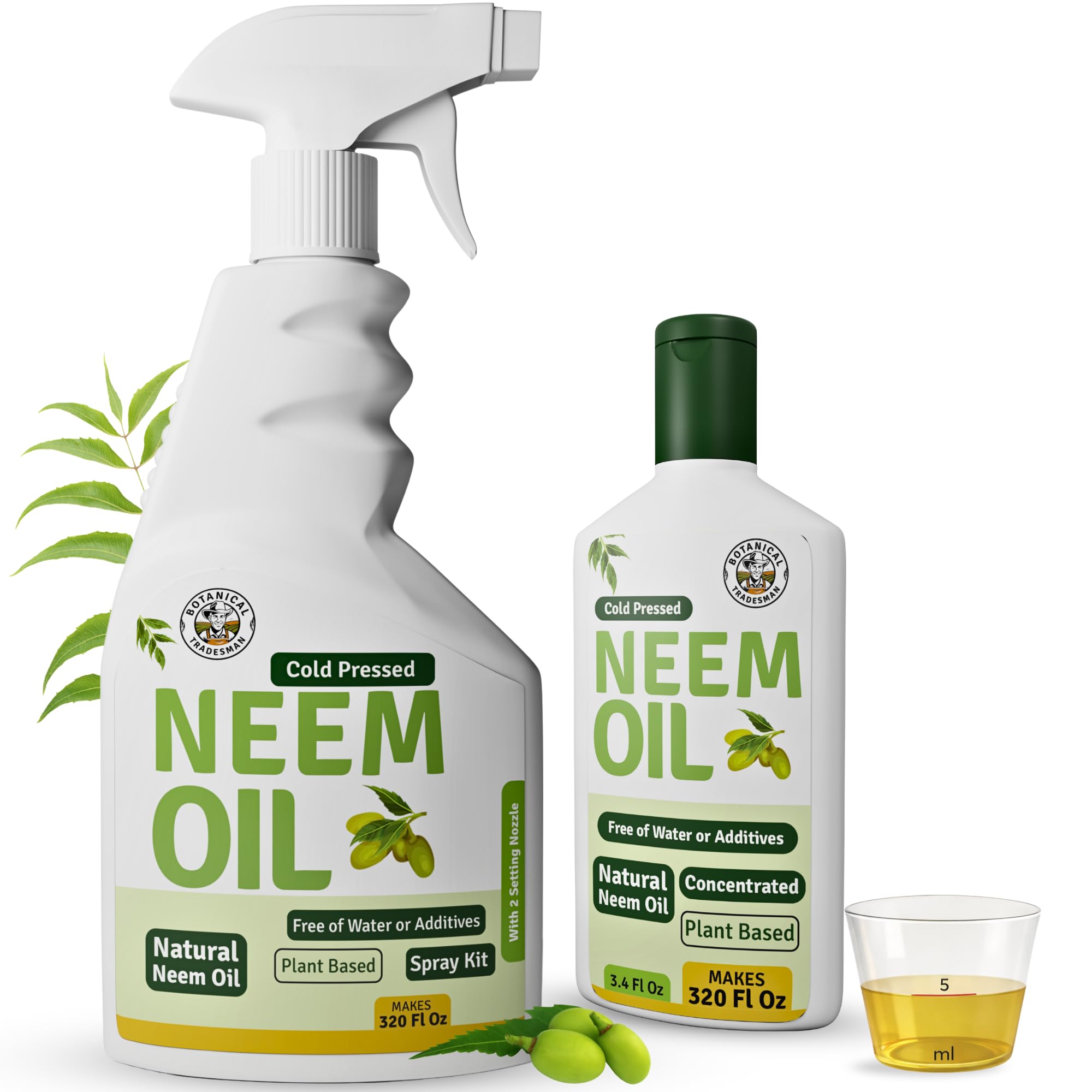 Botanical Tradesman neem oil spray bottle for easy indoor and outdoor plant care