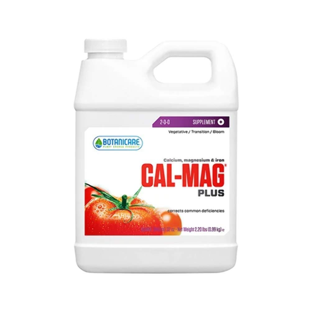 Botanicare Cal-Mag Plus bottle pour for balanced plant minerals and uptake.