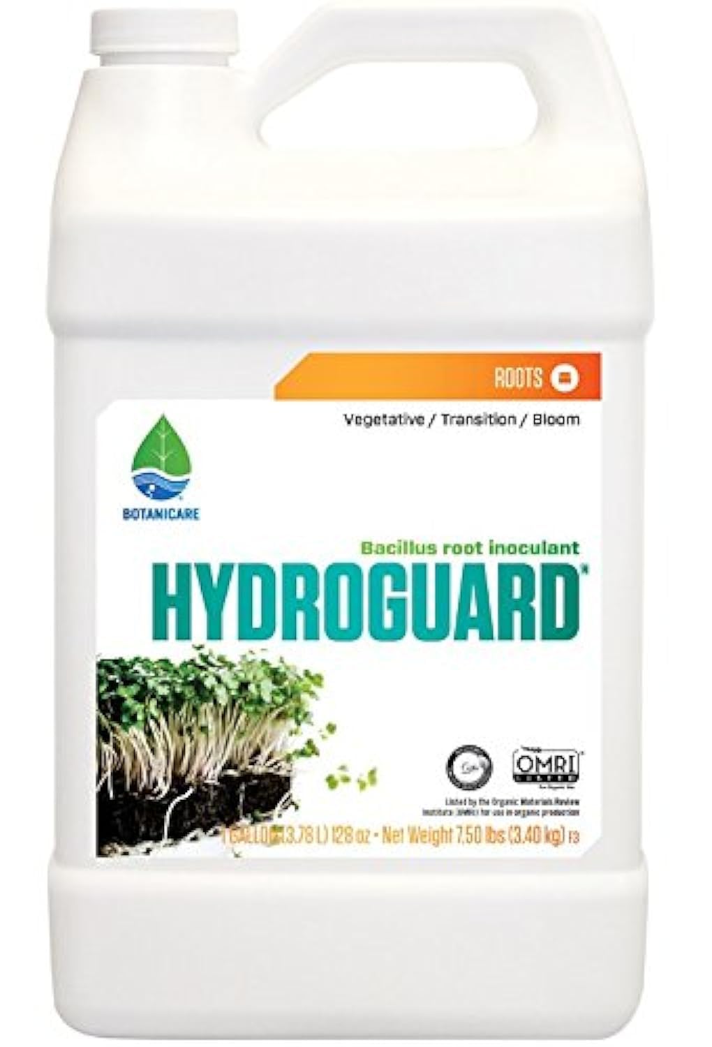 Botanicare Hydroguard 1gal bottle—root health support for hydroponics