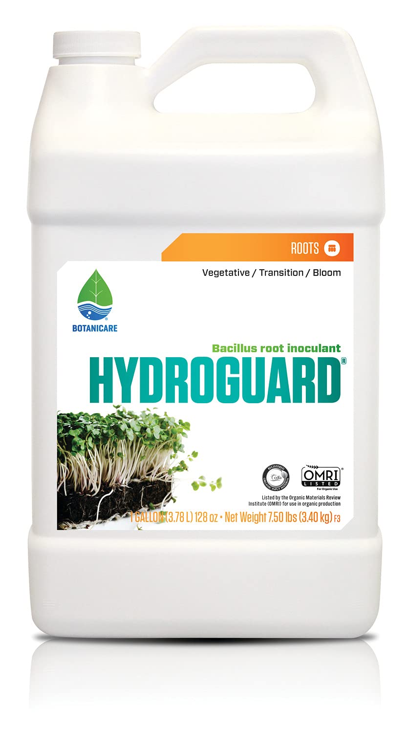 Botanicare Hydroguard bottle with pour spout for easy, precise root inoculant dosing