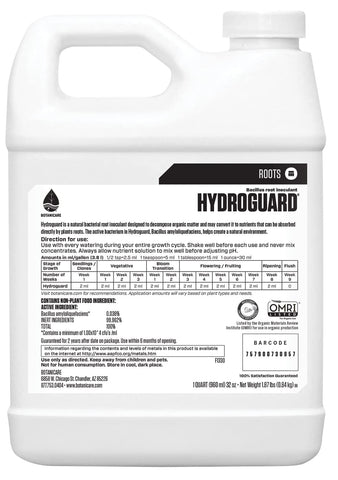 Close-up of Hydroguard being mixed with irrigation for nutrient-ready roots.