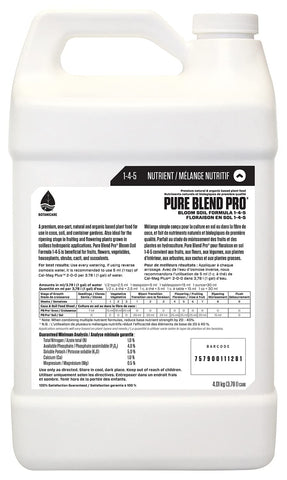 Botanicare Pure Blend Pro Bloom Soil application on potted plants promotes healthy flowering.