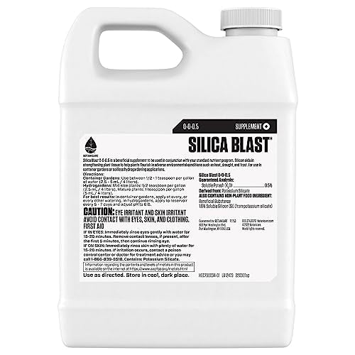Botanicare Silica Blast dosing image highlights easy integration with nutrient programs