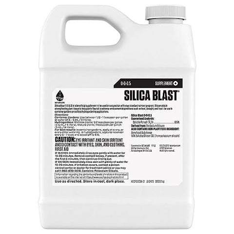 Botanicare Silica Blast dosing image highlights easy integration with nutrient programs