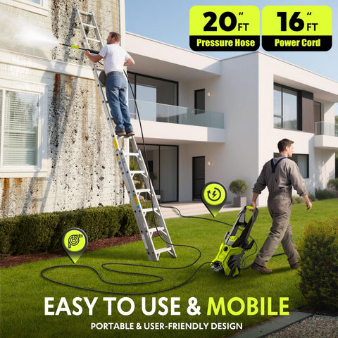BothLin 2026 power washer with integrated cord hooks and nozzle holders