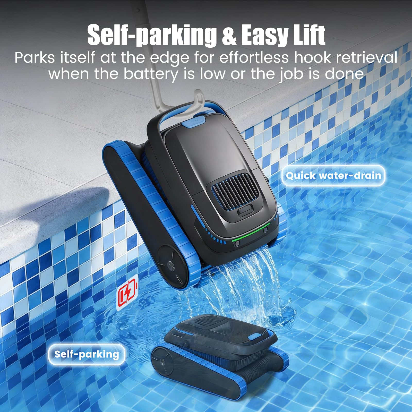 BOTLIFE PC20 climbs 30°, navigating pool edges with ease