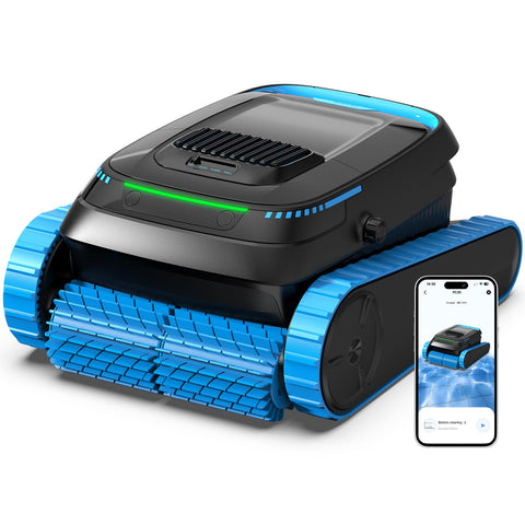 BOTLIFE PC20 front view shows cordless cleaning for inground pools
