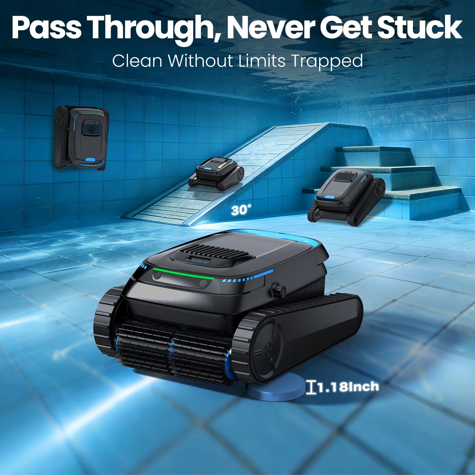 BOTLUXE PC10 4L ultra-fine 150μm filter traps fine debris.