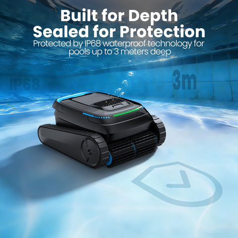 BOTLUXE PC10 5200mAh battery offers hours of cleaning.
