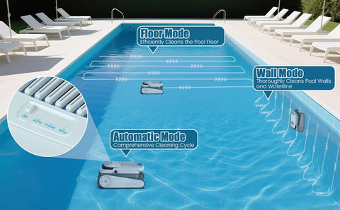 BOTLUXE pool vacuum 120-minute runtime covers large areas on a single charge.