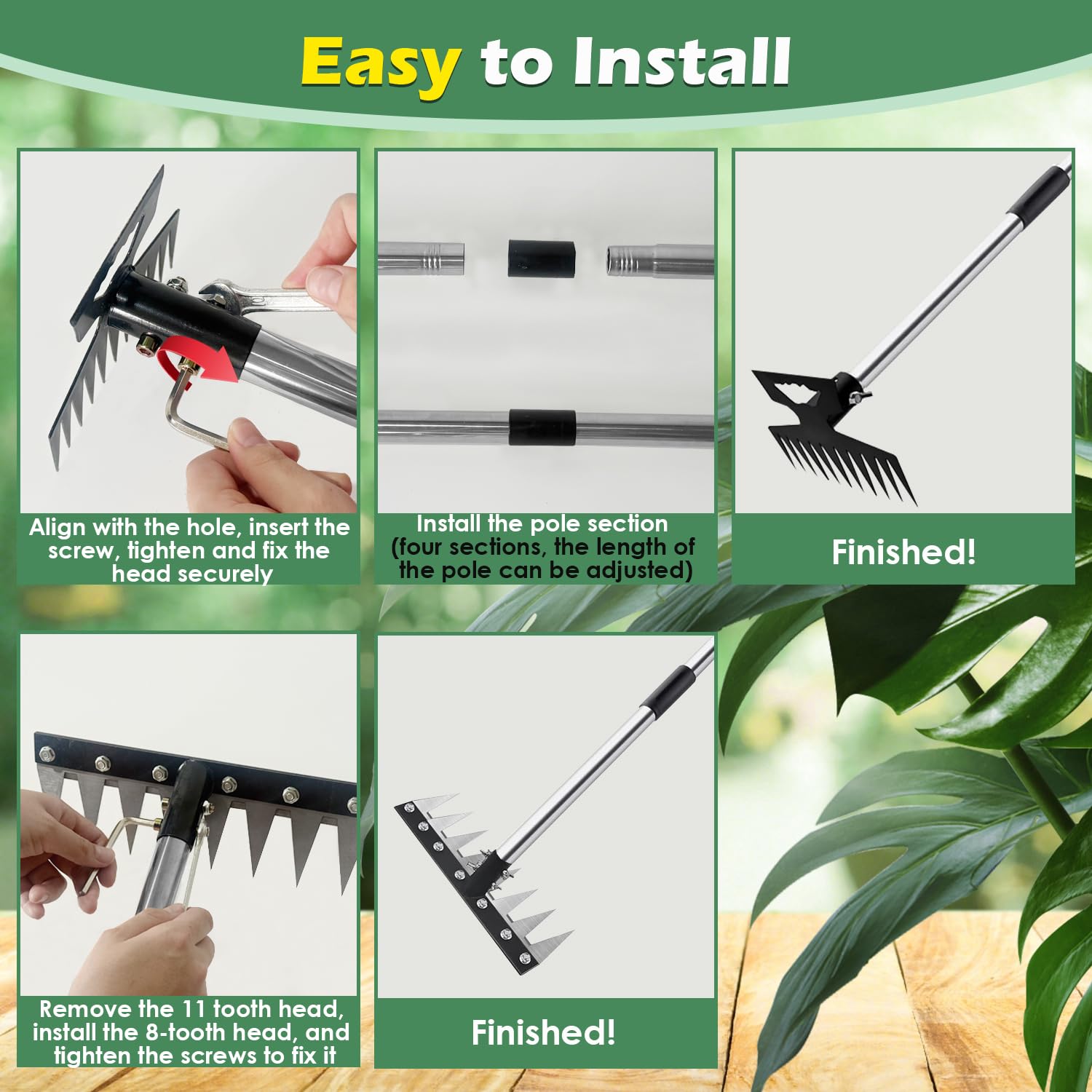 BOTUMIUY ergonomically angled handle reduces fatigue during long sessions