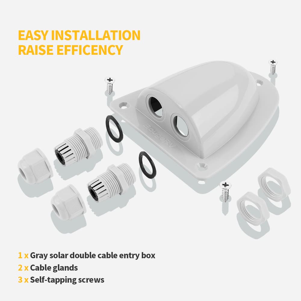 BougeRV gland shell ABS with silicone gasket for durable waterproof sealing.