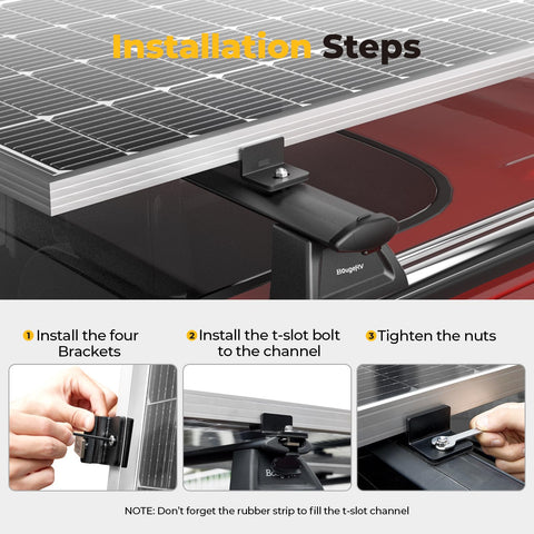 BougeRV shock-absorbing pads protect surfaces and improve stability of panels.