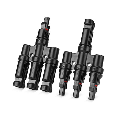 BougeRV solar branch connectors 1M-3F enable safe parallel wiring for PV setups.