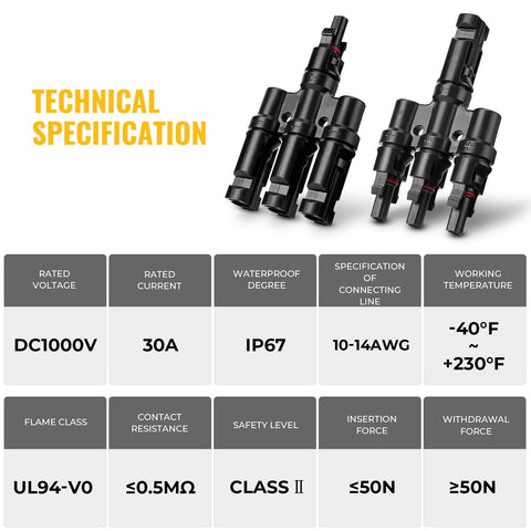 BougeRV plug-lock design enables tool-free connection and disconnection.