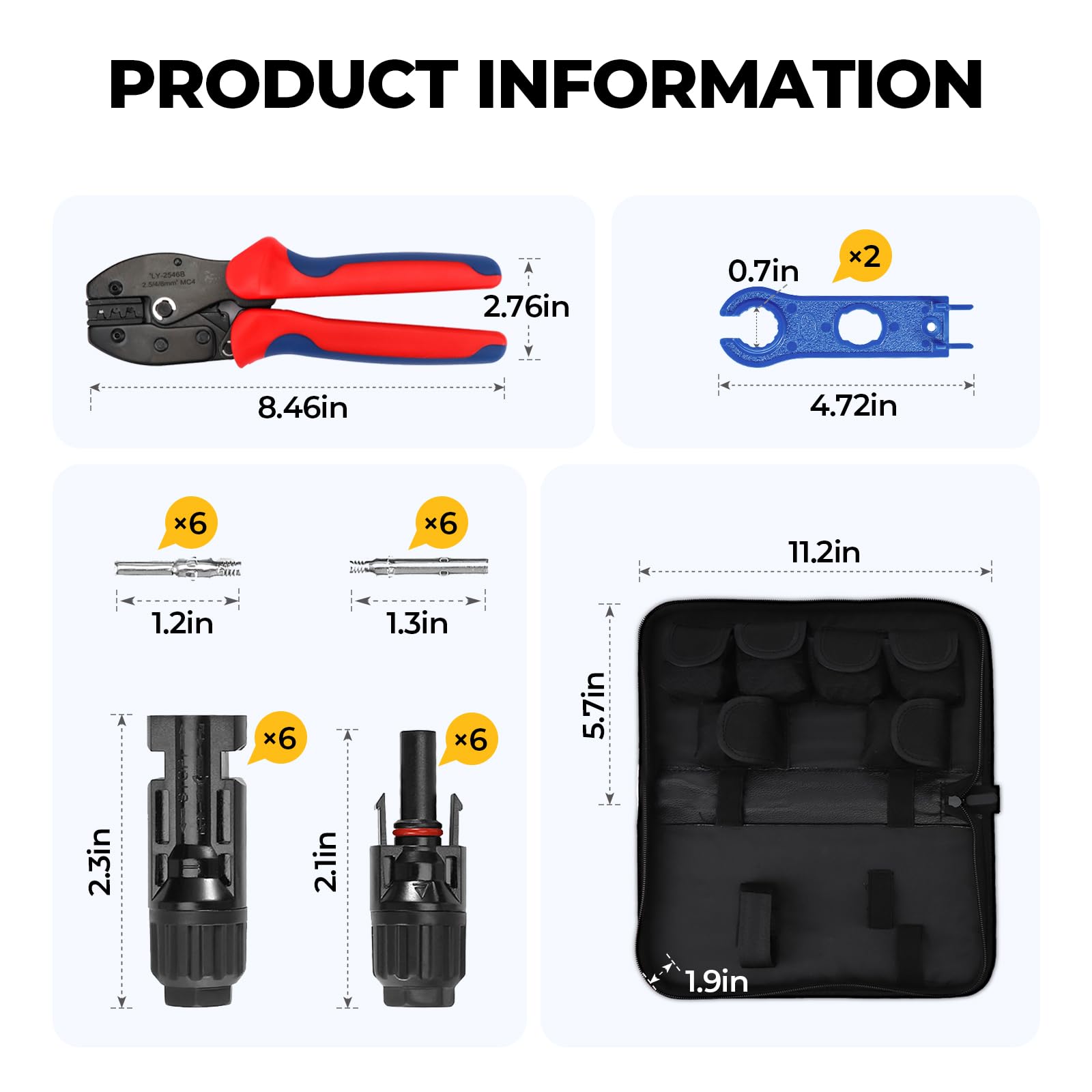BougeRV tool handles with integrated dies aid one-handed operation.