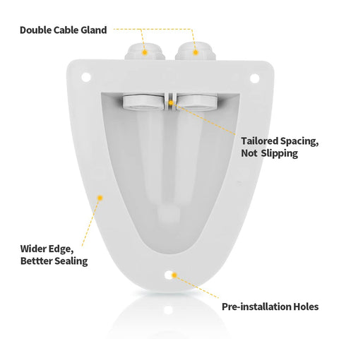 BougeRV solar entry gland easy installation with cap-tightening for quick RV panel routing.