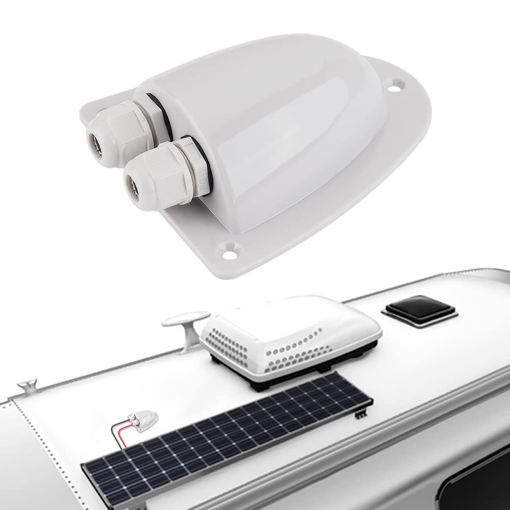 BougeRV solar entry gland supports 14-10 AWG cables for flexible solar setups.