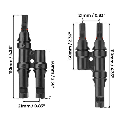BougeRV PPO housing with tin copper contacts for durable solar connections.