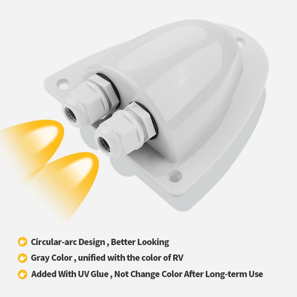BougeRV UV-resistant ABS construction maintains color and integrity in sun exposure.