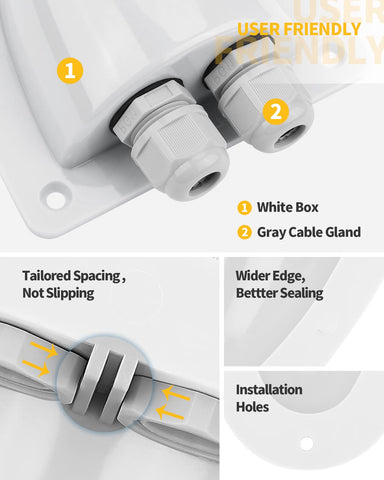 BougeRV nuts and screws included ensure secure, quick installation.