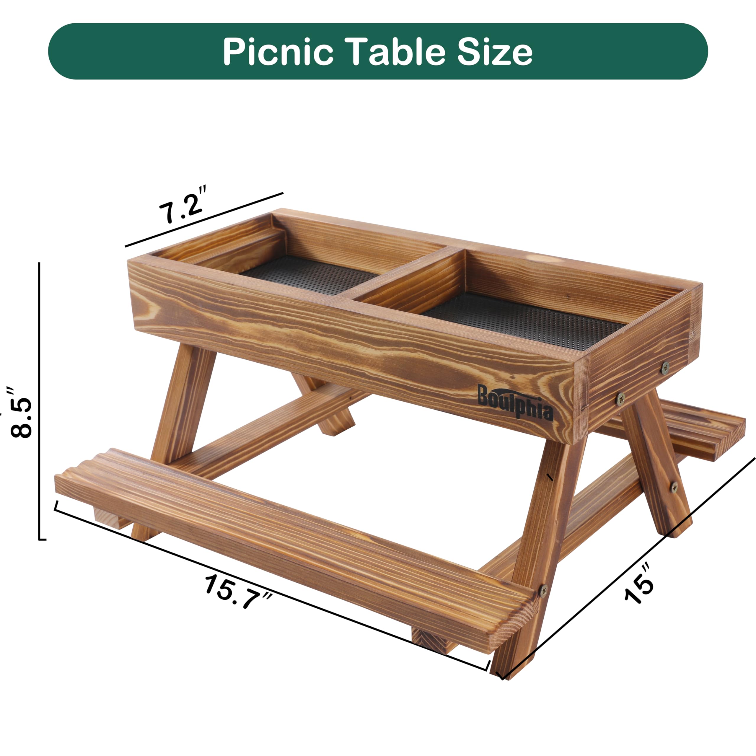 Boulphia two-wide-benches support chickens of different sizes.