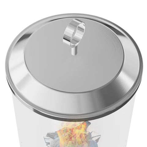 BOUNHOHE Solo Stove Mesa XL lid on fire pit, snug fit for heat protection.