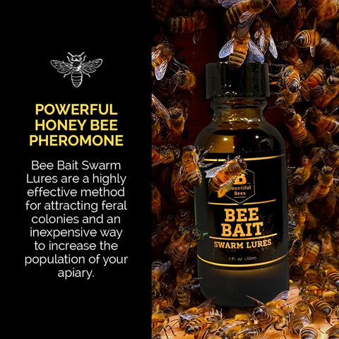 Bountiful Bees Bee Bait Swarm Lure 1-ounce bottle with dropper for precise use