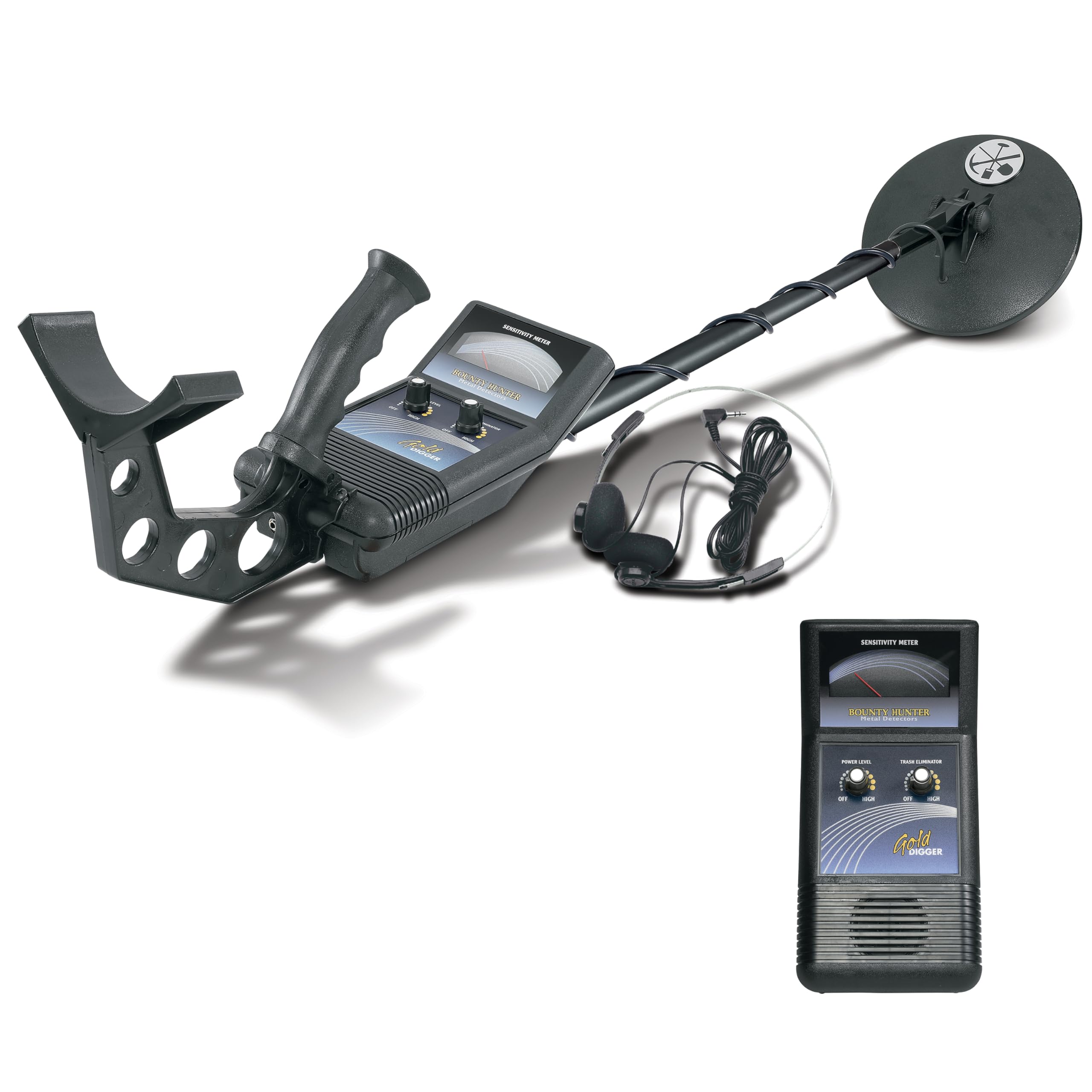 Bounty Hunter Gold Digger kid detector is lightweight for easy outdoor treasure hunting.