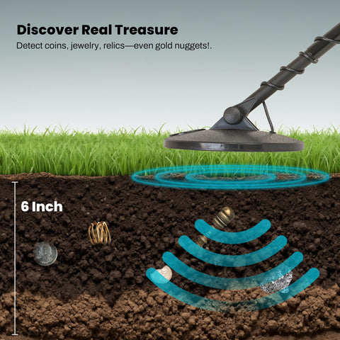Trash eliminator filters junk for cleaner digs during treasure hunts.