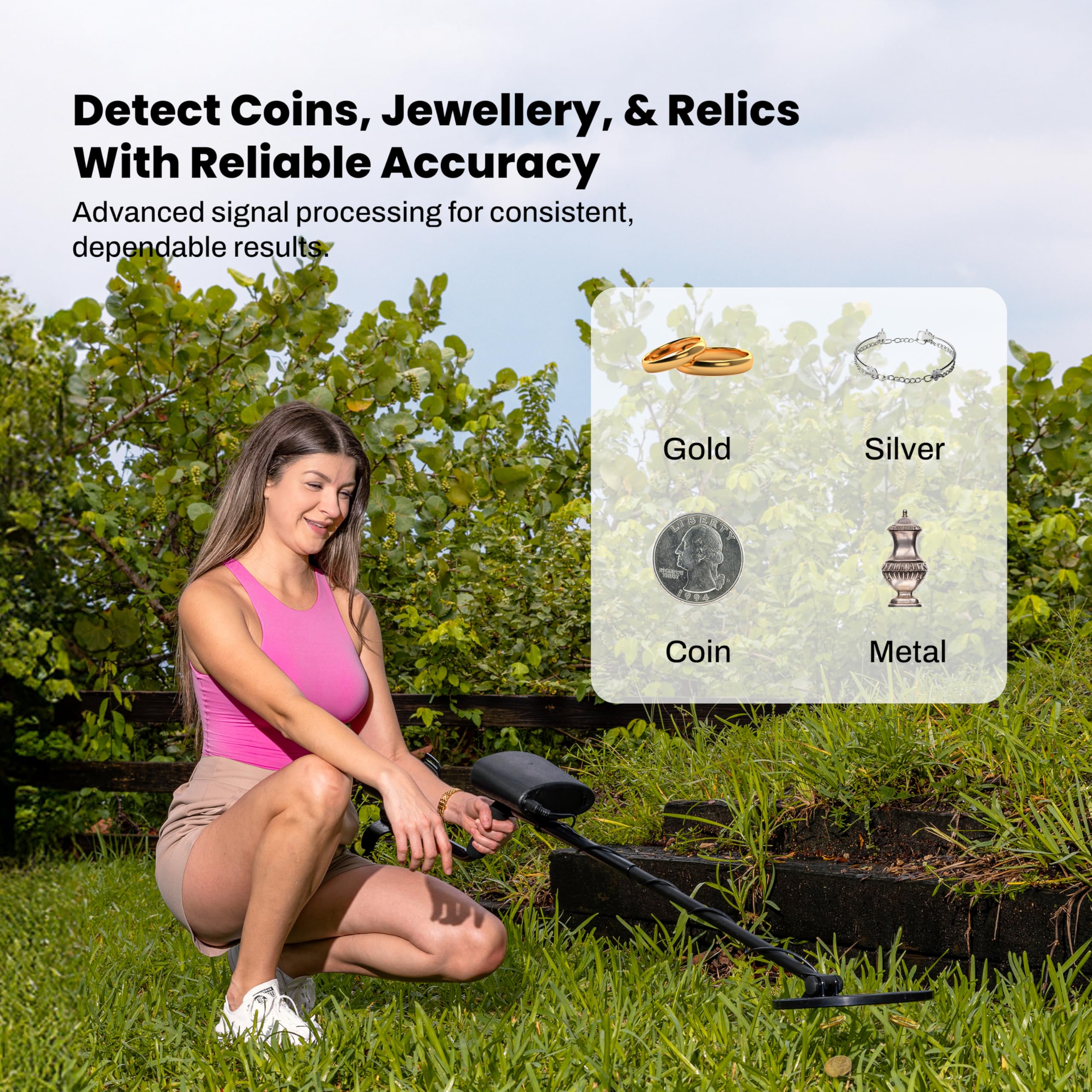 Ideal beginner-friendly detector for kids and adults in parks