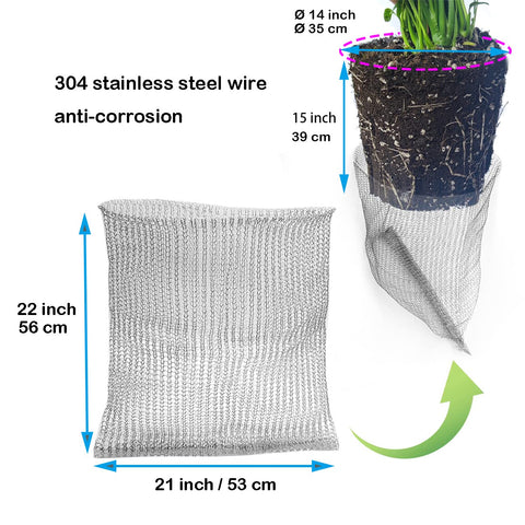 boUod 304 stainless-steel wire basket with durable, anti-corrosion construction.