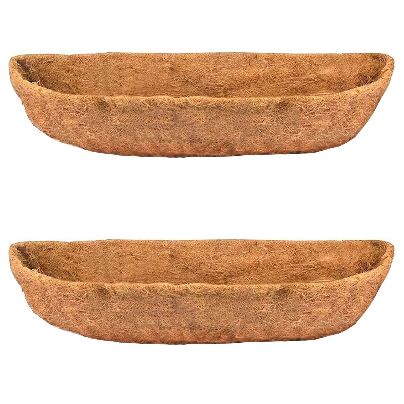 Bouod coconut planter liner 24in for window boxes, breathable and soil-holding.