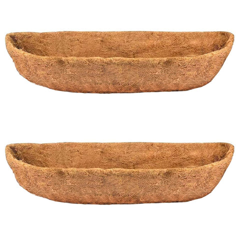 Bouod coconut planter liner 24in for window boxes, breathable and soil-holding.