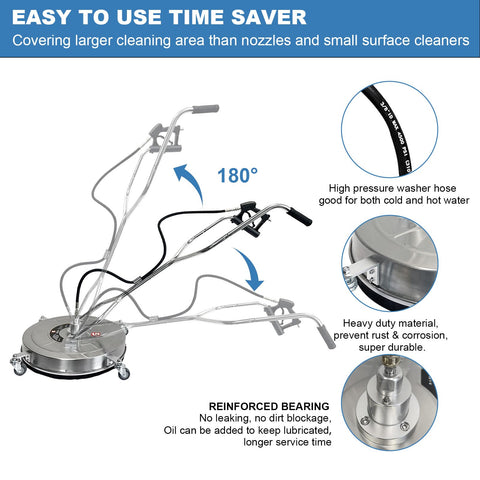 BouPower 3/8-inch quick-plug inlet enabling fast, secure hose connection.