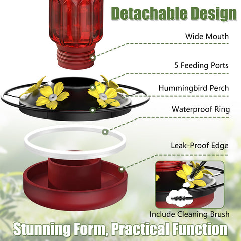Bourid bee-proof ant moat design protects nectar for peaceful feeding.